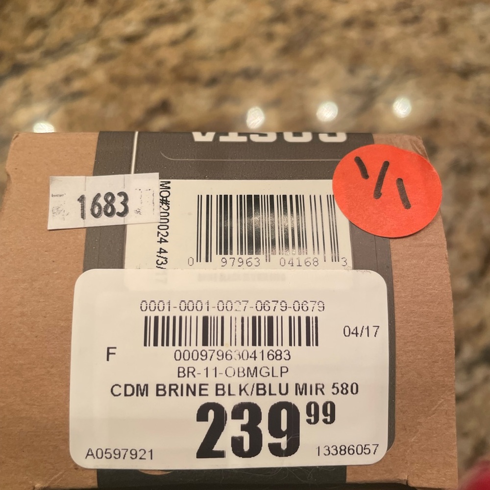 Costa Black and Blue Brine 580 Sunglasses w Box - Picture 3 of 10